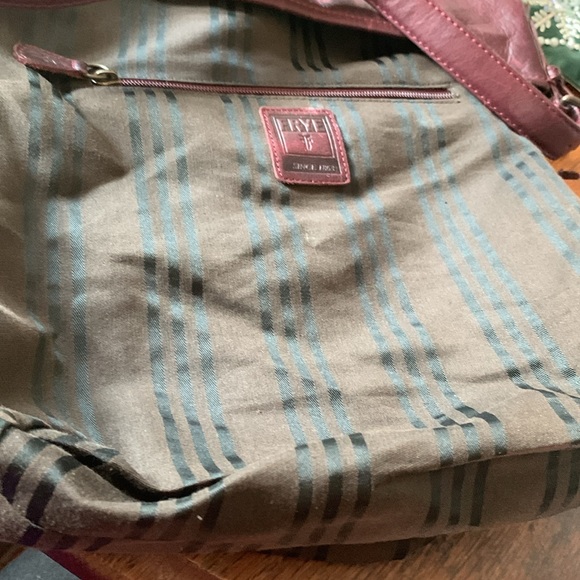 Frye Distressed Leather Shoulder Bag - Picture 7 of 9